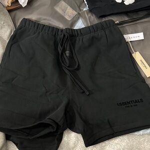 Essentials Men's Black Athletic Shorts